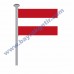 AVUSTURYA GÖNDER BAYRAK 50x75 ( EBAT SEÇİNİZ )